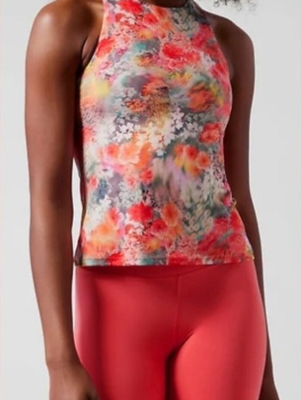 Athleta Floral Workout Tank Size Small